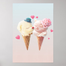 Ice Cream Kärlek Poster
