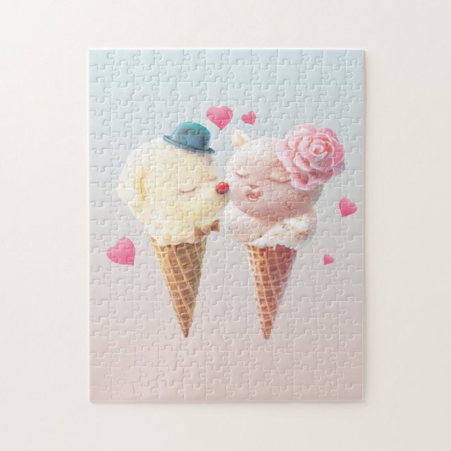 Ice Cream Kärlek Pussel (Vertikal)