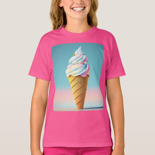 Ice Cream Kattunge (1): T Shirt (Framsida)
