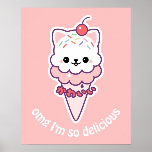 Ice Cream Kattunge Poster (Framsidan)