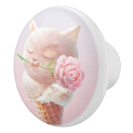 Ice Cream Kattunge - Rosy & Dreamy Knopp