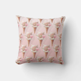 Ice Cream Kattunge - Rosy & Dreamy Kudde