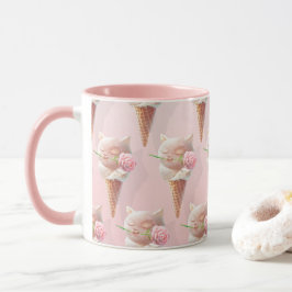 Ice Cream Kattunge - Rosy & Dreamy Mugg