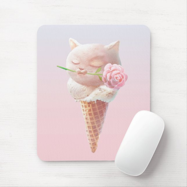 Ice Cream Kattunge - Rosy & Dreamy Musmatta (Med mus)