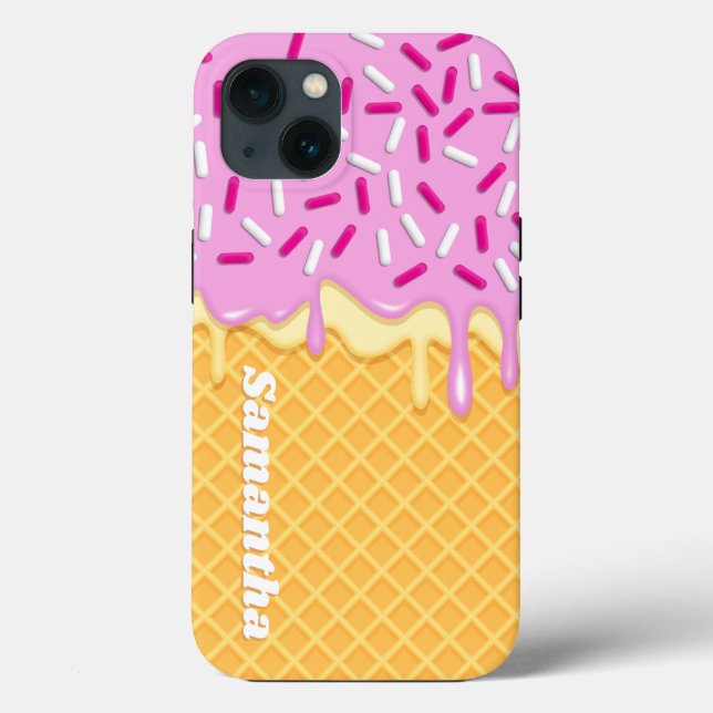 Ice Cream Kawaii Waffle Cone Popsicle (Baksida)