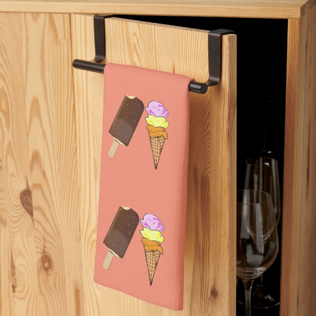 Ice Cream Kökshandduk (Thirds Fold)