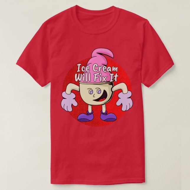 Ice Cream kommer att åtgärda det T Shirt (Design framsida)