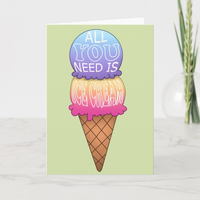 Ice Cream Kort (Framsida)