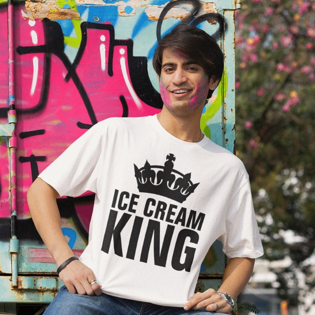 ICE CREAM KUNG manar pappa T-SHIRT (Skapare uppladdad)