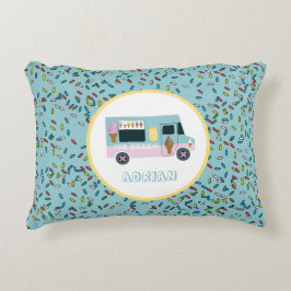 Ice Cream Lastbil Design Prydnadskudde