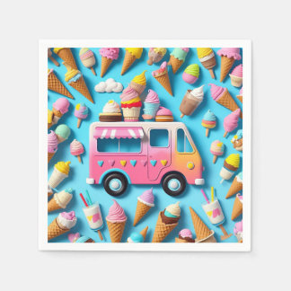 " ICE CREAM LASTBIL " PAPPERSSERVETT