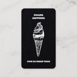 Ice Cream Lastbil Premium Visitkort