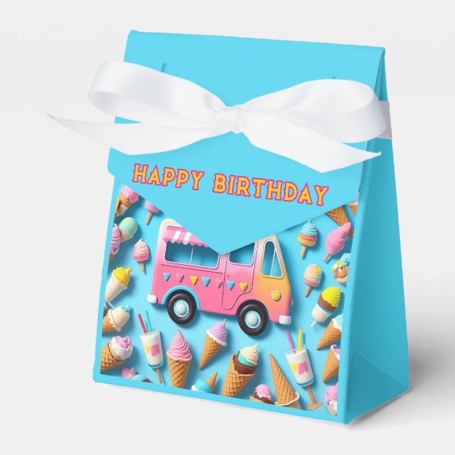 " ICE CREAM LASTBIL " PRESENTASKAR (Framsidan Sidan)