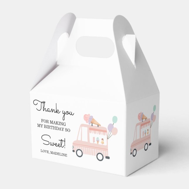 Ice Cream Lastbil Sommar 1:a Flickans favoritbox p Presentaskar (Framsidan Sidan)