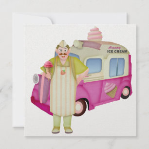 Ice Cream Lastbil - SRF Inbjudningar