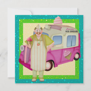 Ice Cream Lastbil - SRF Inbjudningar