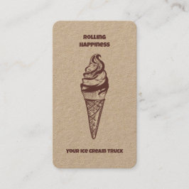 Ice Cream Lastbil Visitkort