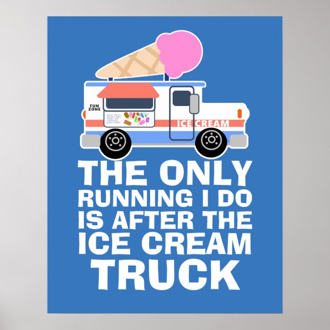 Ice Cream Lastbil Workout Poster (Framsidan)