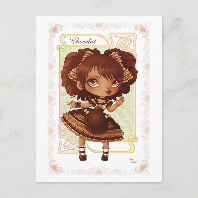Ice Cream Lolita Chocolat Vykort (Framsida)