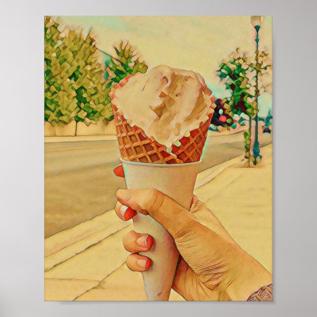 Ice cream lover gift poster (Framsidan)