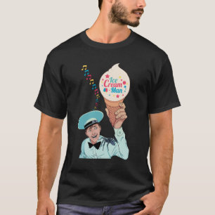 ICE CREAM MAN IMAGE T SHIRT