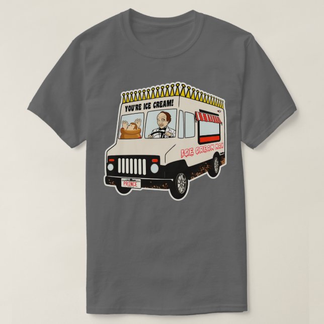 Ice Cream Man Lastbil Clint Howard T Shirt (Design framsida)