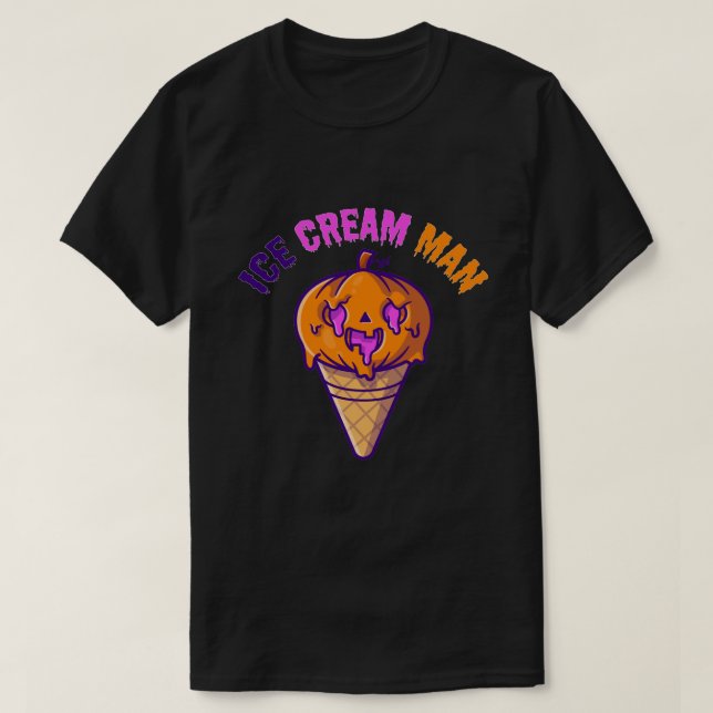 Ice Cream Man Scary Halloween Costume  T Shirt (Design framsida)