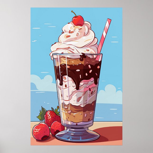 Ice Cream Milkshake Poster (Framsidan)