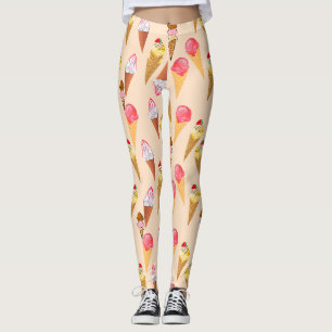 Ice Cream Mönster Leggings