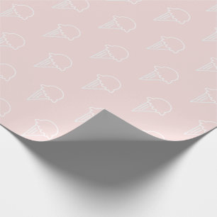 Ice Cream Mönster Modern Rosa Presentpapper