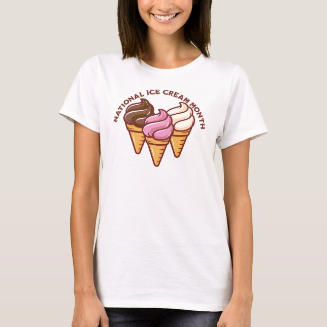 Ice Cream Month T-Shirt (Framsida)