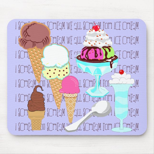 Ice Cream Mousepad Musmatta (Framsidan)