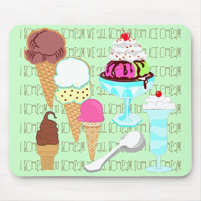 Ice Cream Mousepad Musmatta (Framsidan)
