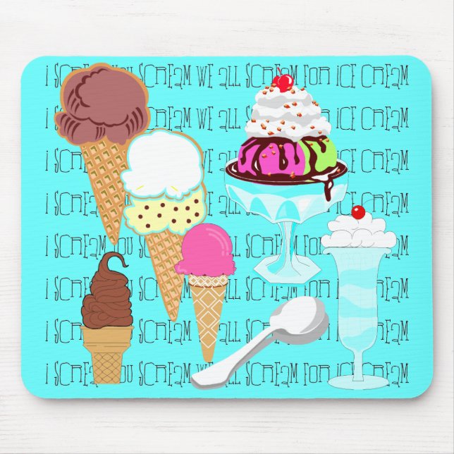 Ice Cream Mousepad Musmatta (Framsidan)
