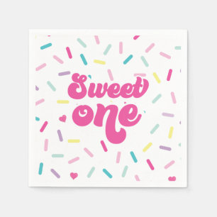 Ice Cream och Cake Sweet One 1st Birthday Pappersservett