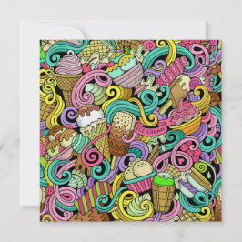 Ice Cream Oresistible Party-inbjudningar Inbjudningar