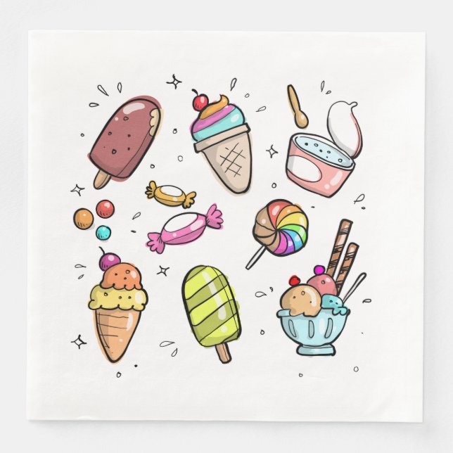 Ice Cream Pappersservett (Framsida)