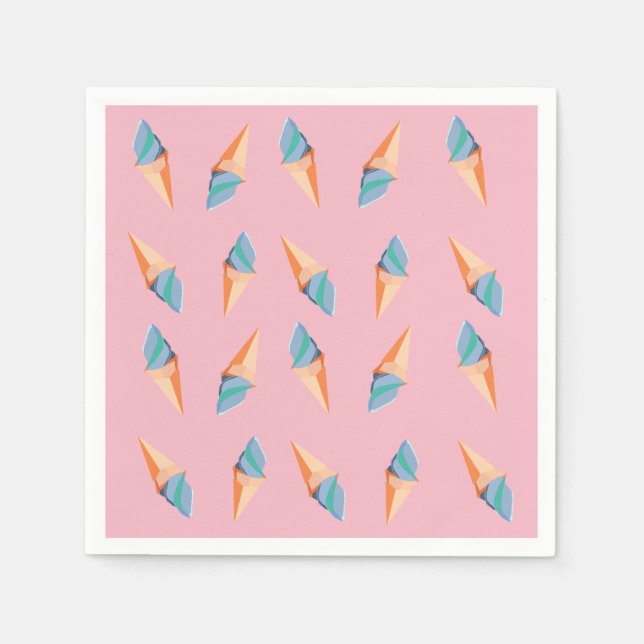 Ice Cream Pappra Napkins Pappersservett (Framsidan)