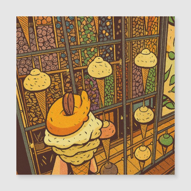 Ice Cream Parlor Cartoon (Framsida)