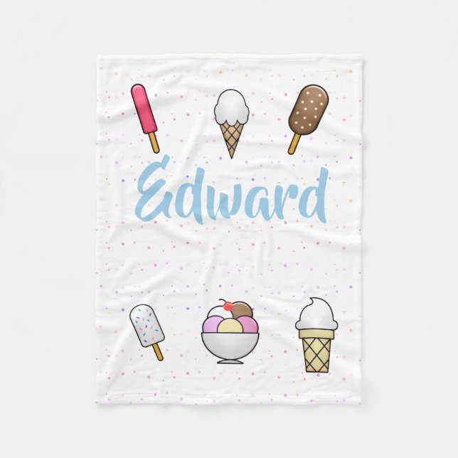Ice Cream Parlor Dream Fleecefilt (Framsidan)