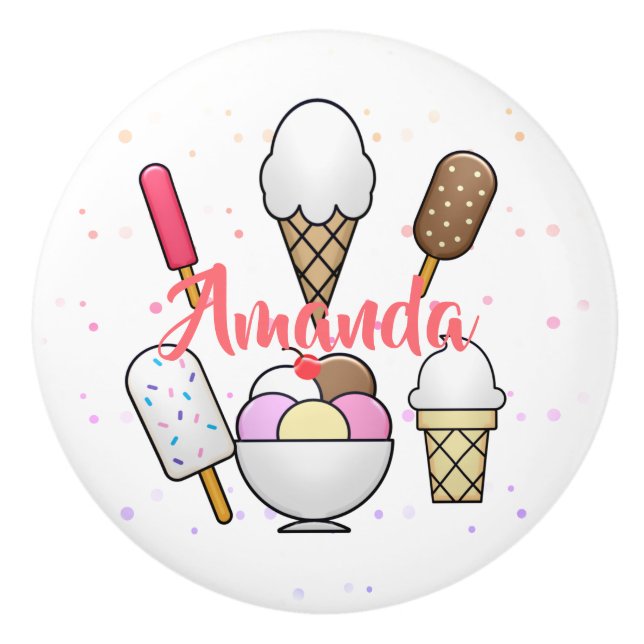 Ice Cream Parlor Dream Knopp (Framsidan)