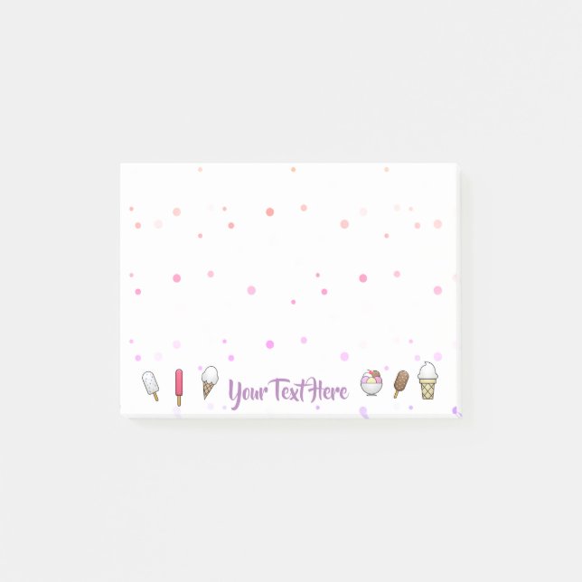 Ice Cream Parlor Dream Post-it Block (Framsida)