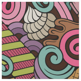 Ice Cream Parlor Fabric Tyg