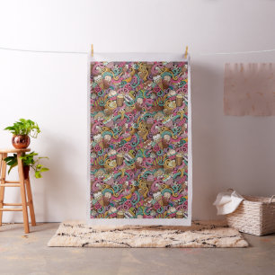 Ice Cream Parlor Fabric Tyg