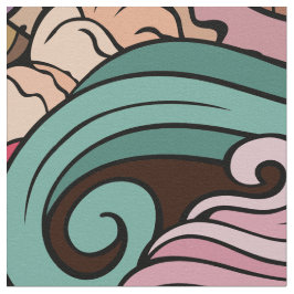 Ice Cream Parlor Fabric Tyg