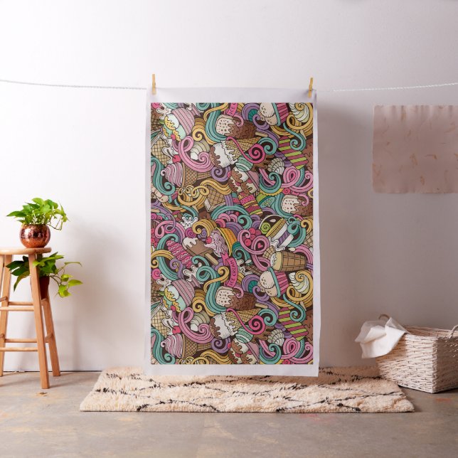 Ice Cream Parlor Fabric Tyg (In Situ)