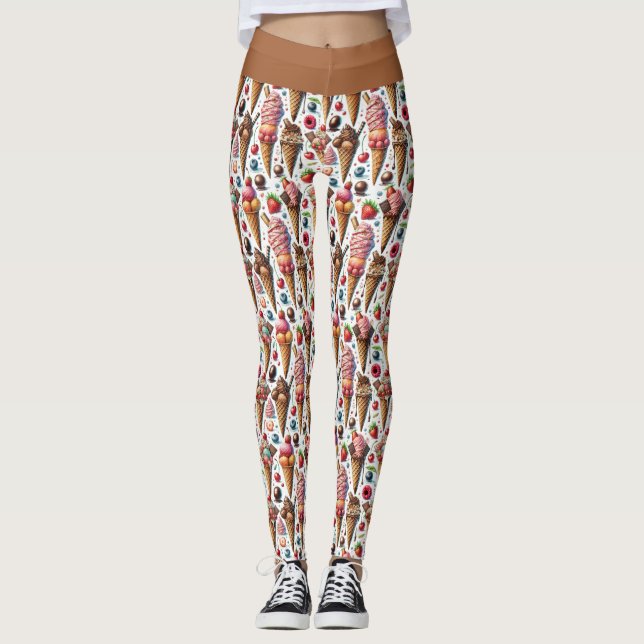 Ice-Cream Parlor Party Leggings (Framsida)