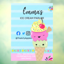 ice Cream parlor van party shop event food van Bu