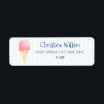 Ice Cream Party Birthday Kids Adress Returadress Etikett<br><div class="desc">Ice Cream Party Birthday Kids Address label,  anpassa ytterligare om du vill. twoteendesign@gmail.com</div>