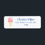 Ice Cream Party Birthday Kids Adress Returadress Etikett<br><div class="desc">Ice Cream Party Birthday Kids Address label,  anpassa ytterligare om du vill. twoteendesign@gmail.com</div>